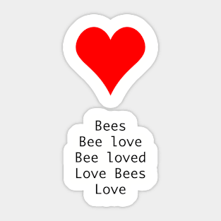 Love Bees Sticker